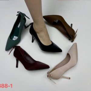 Bow Pointed-Toe Stiletto-Heel Pumps