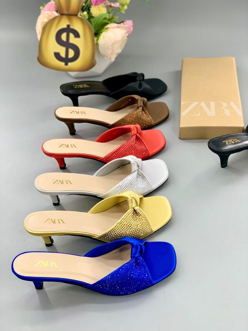 Zara Satin Kitten Heel - Image 6