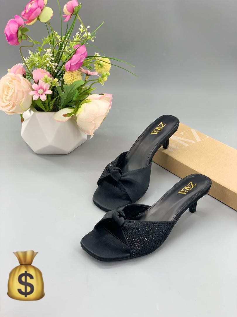 Zara Satin Kitten Heel - Image 2