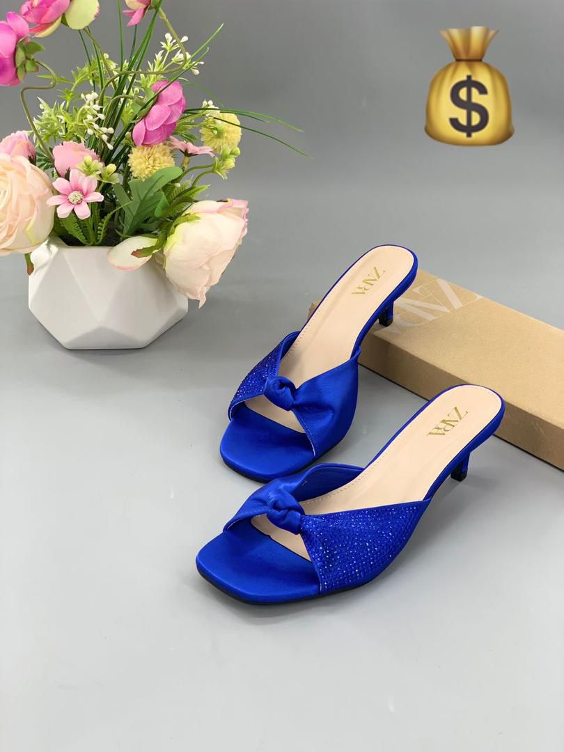 Zara Satin Kitten Heel - Image 3