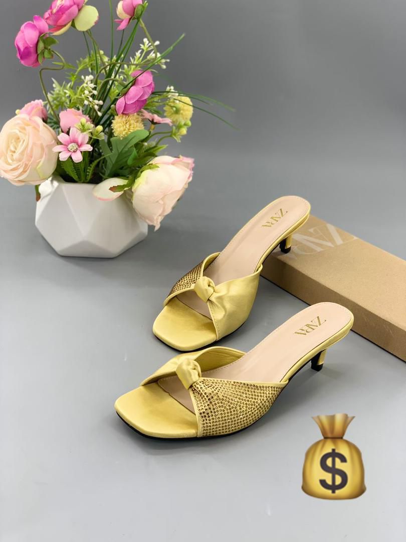 Zara Satin Kitten Heel - Image 4