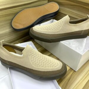 Breathable Knit Slip-On Sneakers