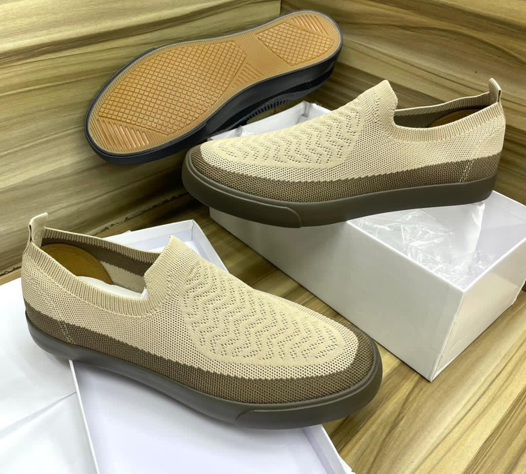 Breathable Knit Slip-On Sneakers