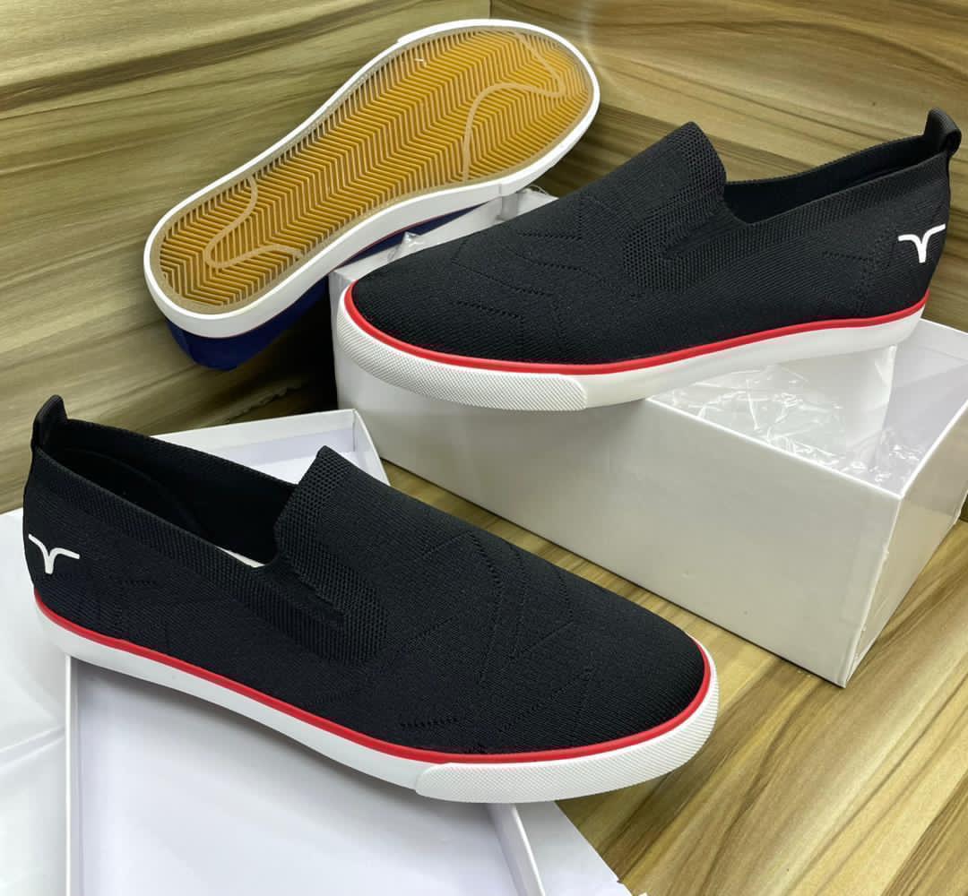 Breathable Knit Slip-On Sneakers - Image 2