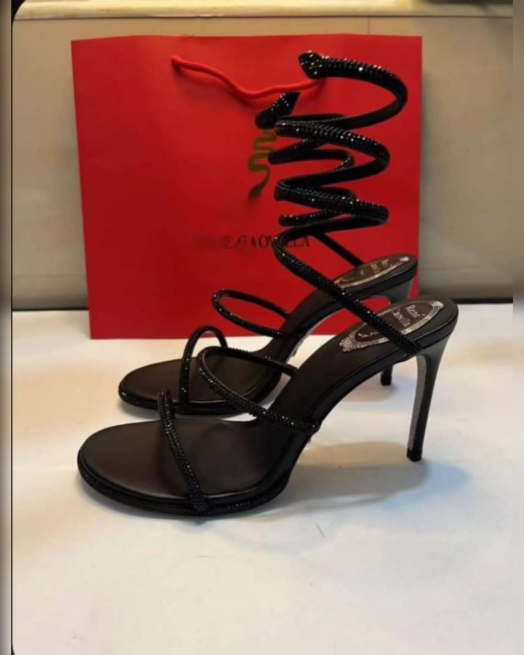 Cleo Crystal-Embellished Sandals