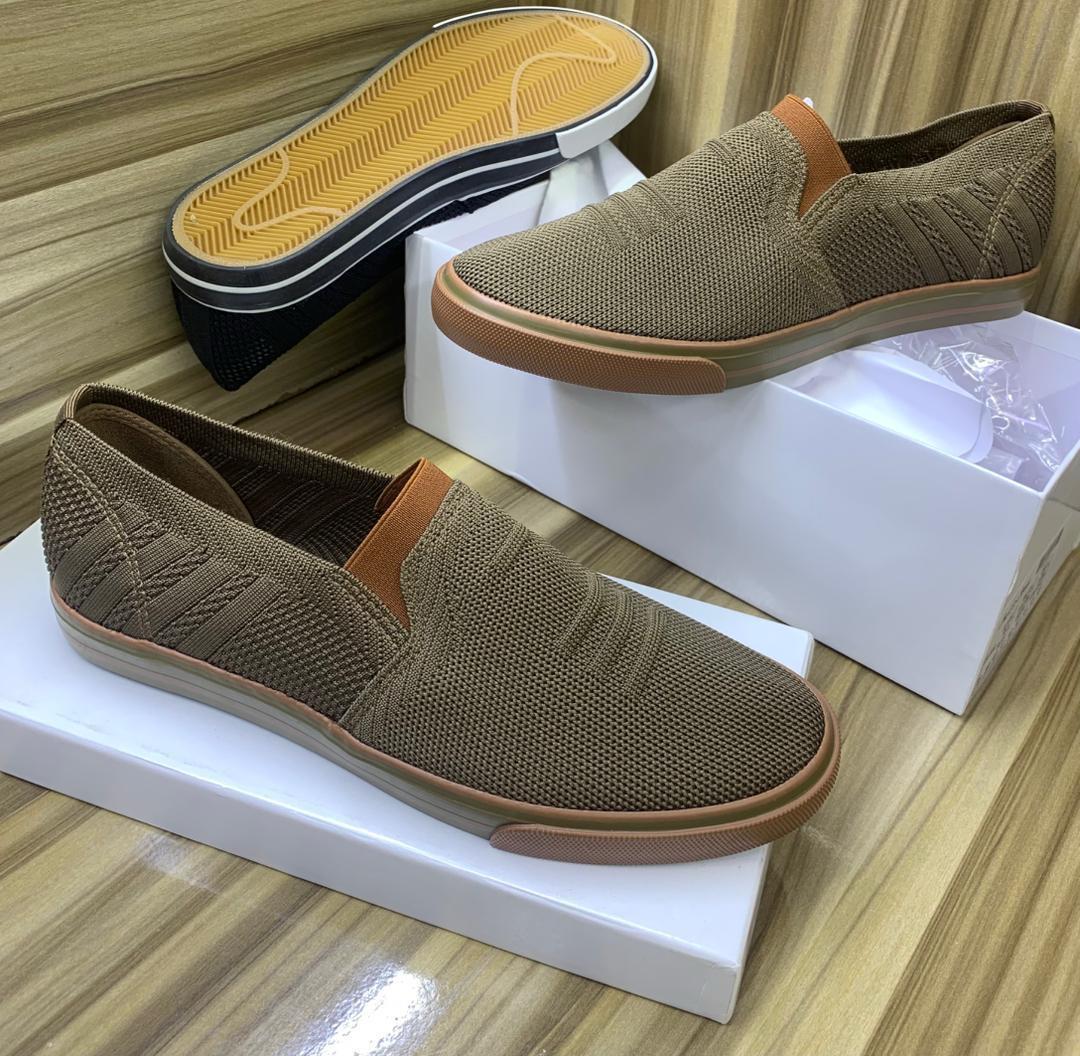 Breathable Knit Slip-On Sneakers - Image 4