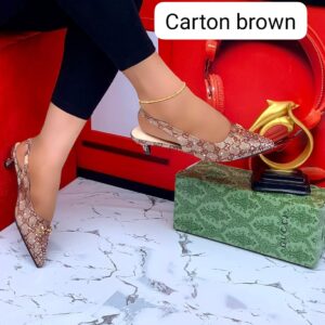 Gucci GG Crystal Slingback Pumps