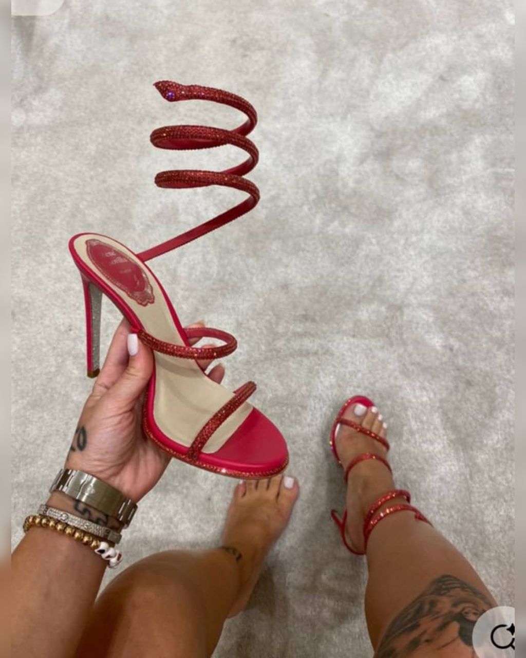 Cleo Crystal-Embellished Sandals - Image 4