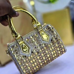 Rhinestone Barrel Bag
