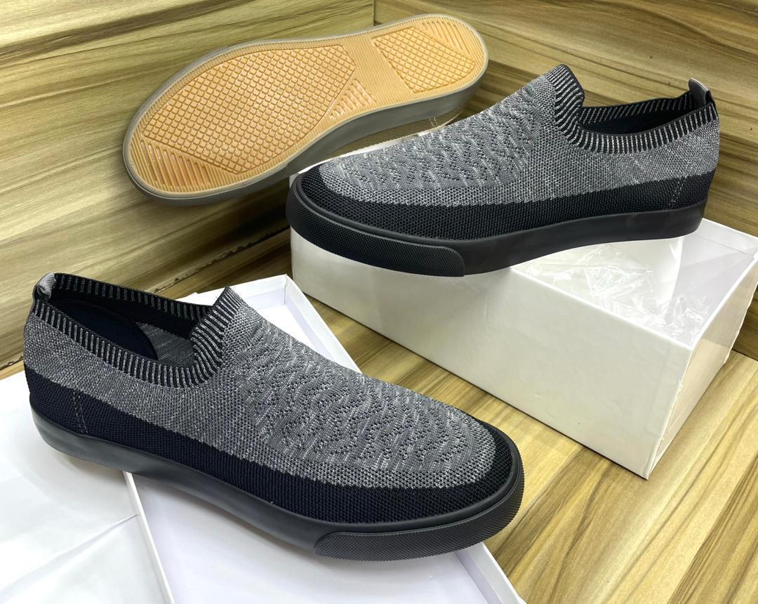 Breathable Knit Slip-On Sneakers - Image 6