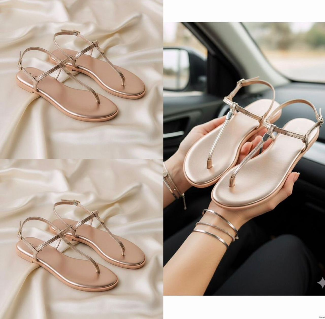 Aldo Lajolla T-Strap Sandals