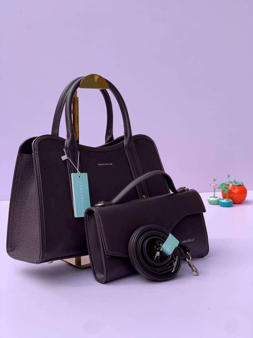 Chrisbella Luxury 2-in-1 Top-Handle Handbag Set - Image 2