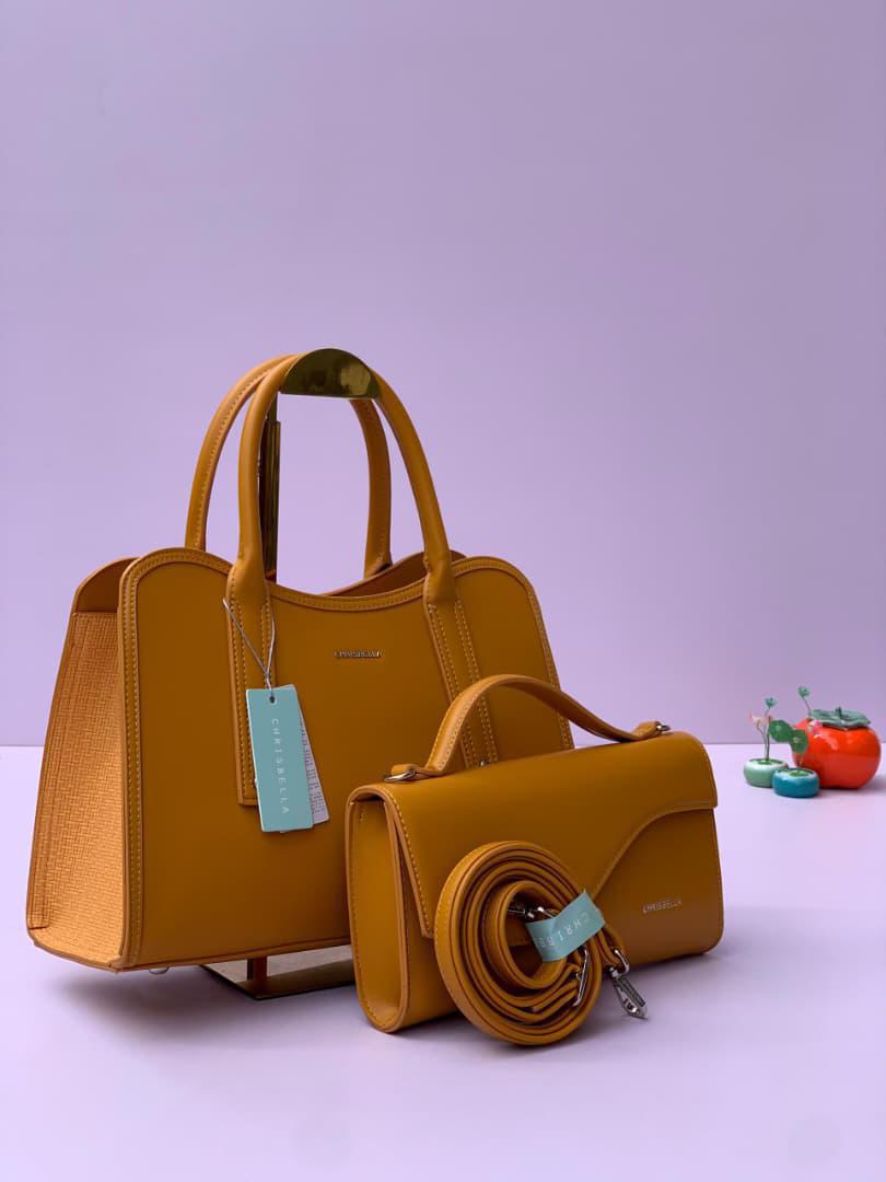 Chrisbella Luxury 2-in-1 Top-Handle Handbag Set - Image 6