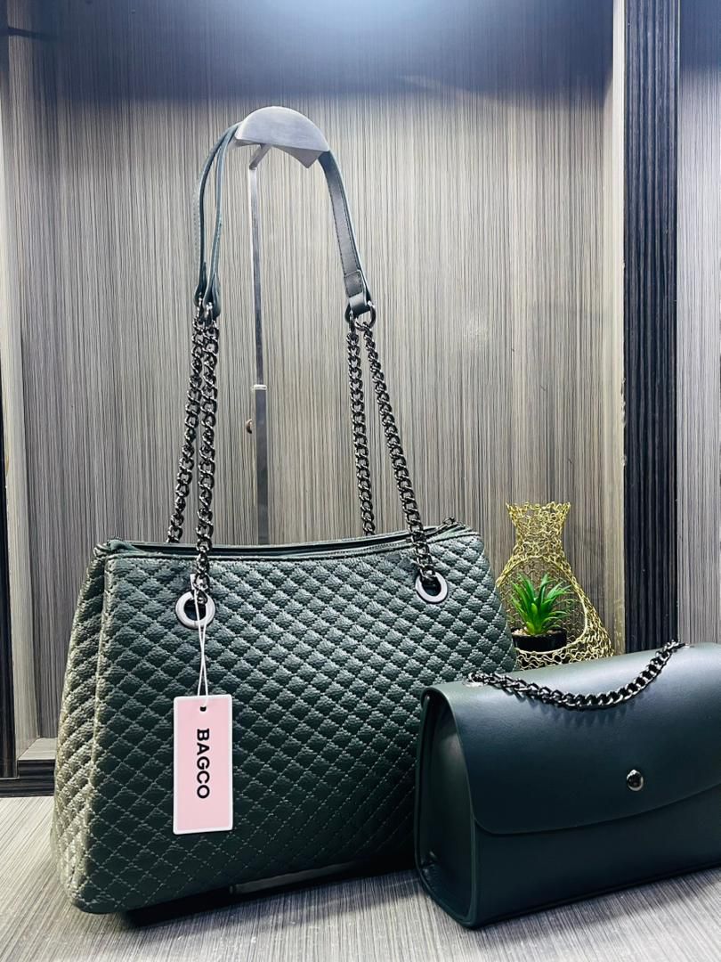 BAGCO Quilted Tote & Crossbody 2-Piece Set - Image 4