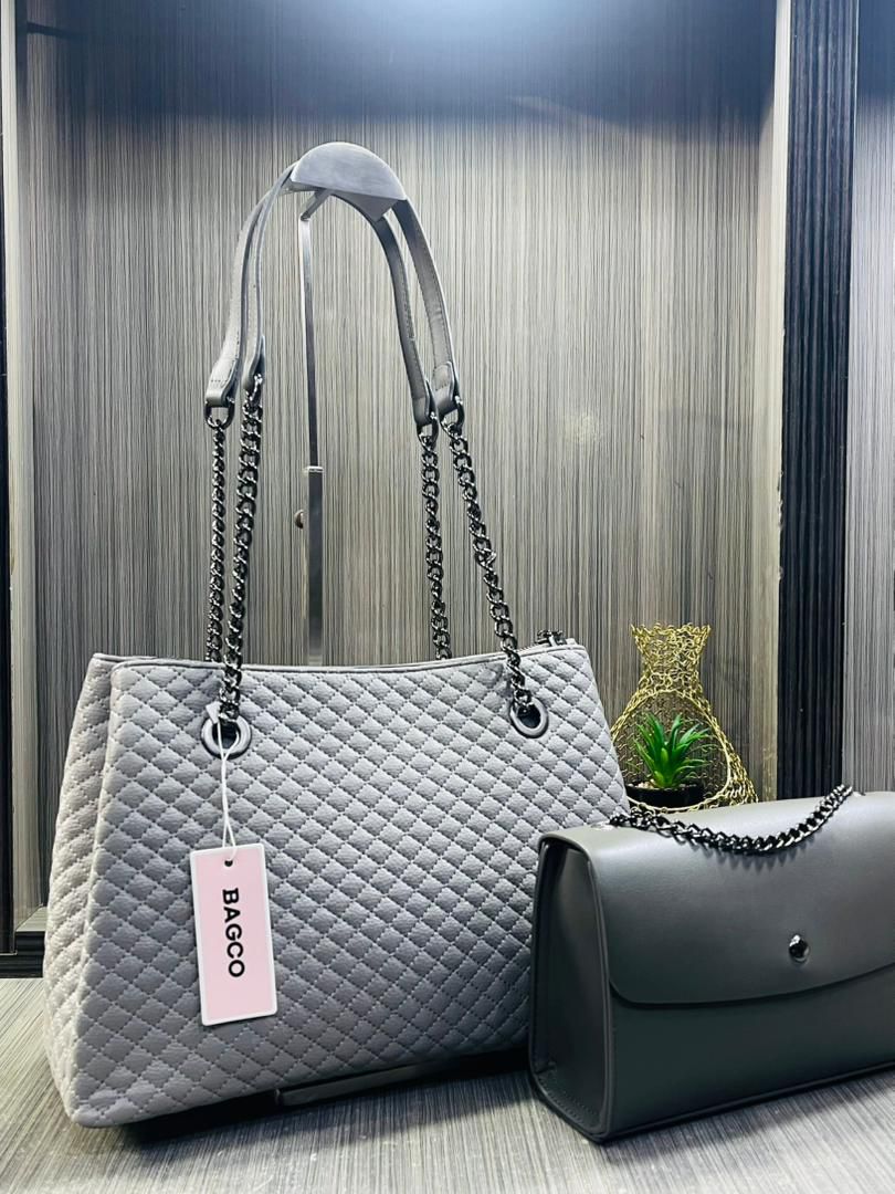 BAGCO Quilted Tote & Crossbody 2-Piece Set