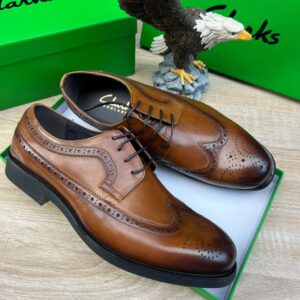 Clarks Leather Wingtip Brogue Derby