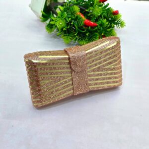 Rhinestone Bow-Knot Clutch Bag