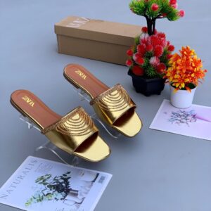 Zara Flat Rhinestone Chain Slide