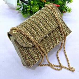 Full Crystal Rhinestone Flap Crossbody Bag