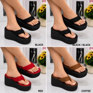Platform Wedge Thong Slippers